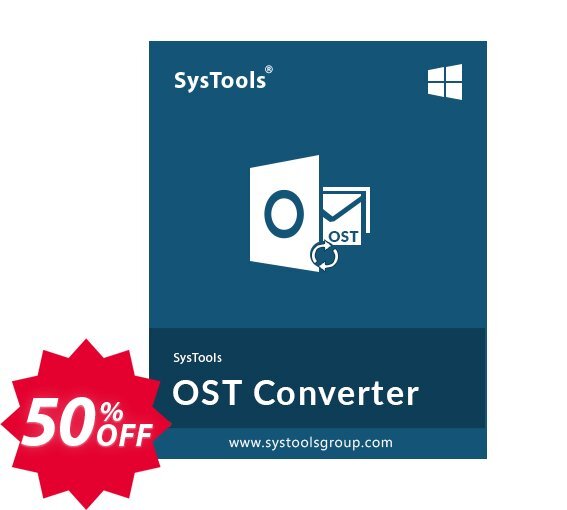 SysTools OST Converter, Enterprise Plan  Coupon code 50% discount 