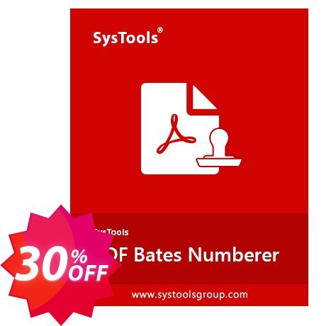 SysTools MAC PDF Bates Numberer Enterprise Coupon code 30% discount 