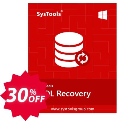 SysTools SQL Recovery, Corporate Plan  Coupon code 30% discount 