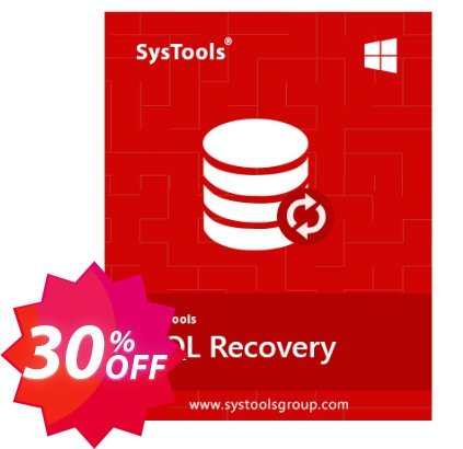 SysTools SQL Recovery, Enterprise Plan  Coupon code 30% discount 