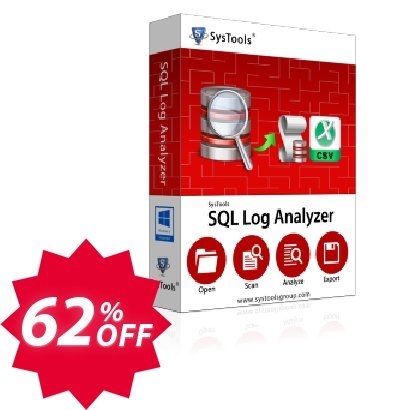 SysTools SQL Log Analyzer Coupon code 62% discount 