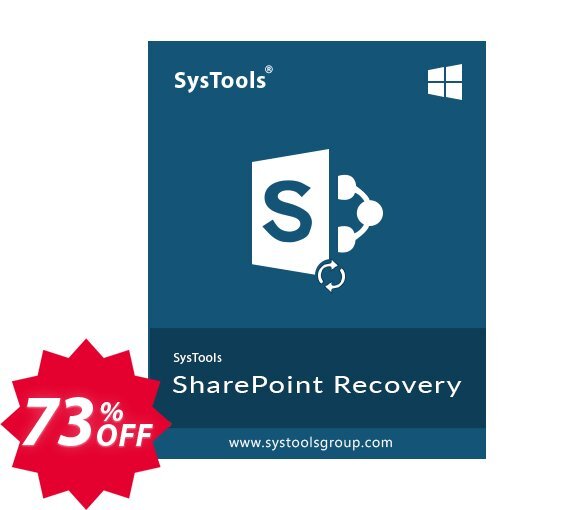 SysTools Sharepoint Recovery Coupon code 73% discount 