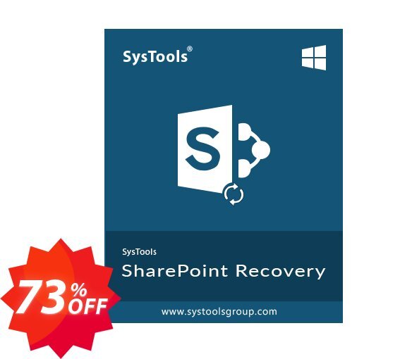 SysTools Sharepoint Recovery Coupon code 73% discount 