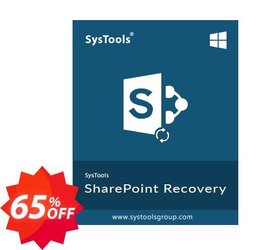 SysTools Sharepoint Recovery, Enterprise  Coupon code 65% discount 