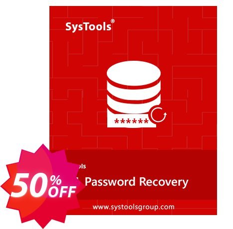 SysTools  SQL Password Recovery - Enterprise Plan Coupon code 50% discount 