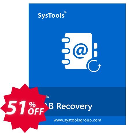 SysTools WAB Recovery Coupon code 51% discount 