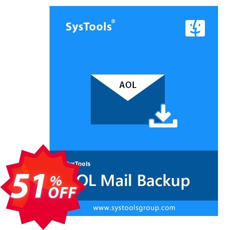 SysTools MAC AOL Backup Coupon code 51% discount 