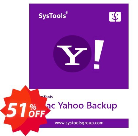 SysTools MAC Yahoo Backup Coupon code 51% discount 