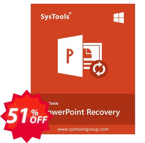SysTools PowerPoint Recovery Coupon code 51% discount 