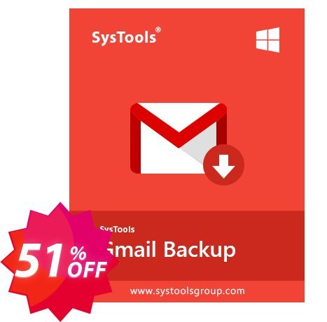 SysTools MAC Gmail Backup Coupon code 51% discount 