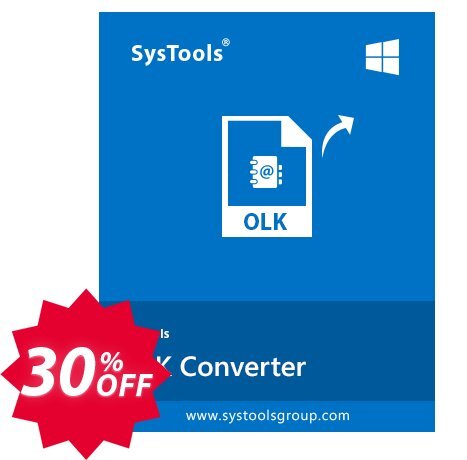 SysTools OLK Converter Coupon code 30% discount 