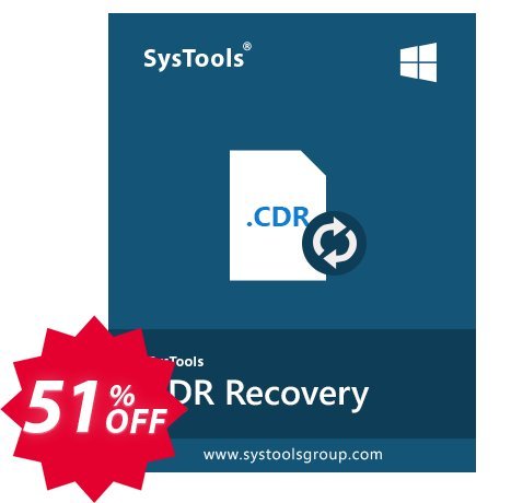 SysTools CDR Recovery Coupon code 51% discount 