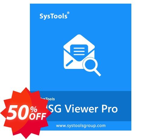 SysTools MSG Viewer Pro+ Plus Coupon code 50% discount 