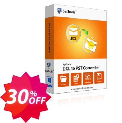 SysTools DXL Converter Coupon code 30% discount 