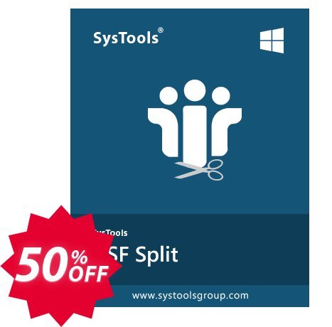 SysTools NSF Split Coupon code 50% discount 