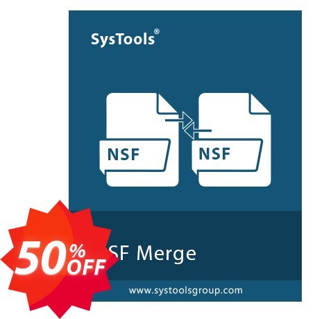 SysTools NSF Merge Coupon code 50% discount 