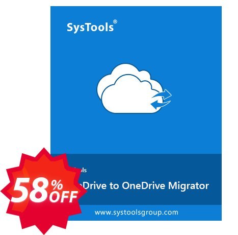 SysTools OneDrive Migrator Coupon code 58% discount 