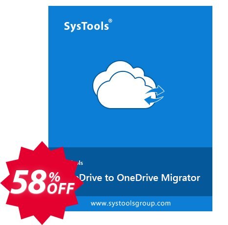 SysTools OneDrive Migrator Coupon code 58% discount 