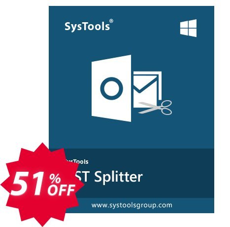 SysTools OST Splitter Coupon code 51% discount 