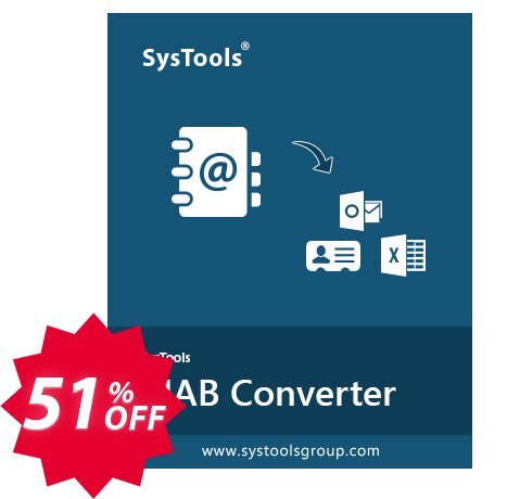 SysTools Thunderbird Address Book Converter Coupon code 51% discount 