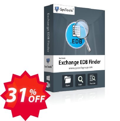 SysTools EDB Finder Coupon code 31% discount 