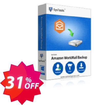 SysTools WorkMail Backup Coupon code 31% discount 