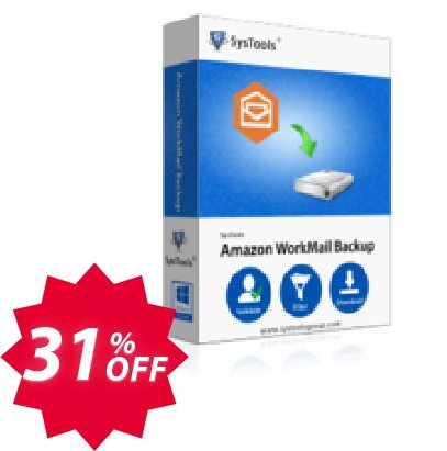 SysTools WorkMail Backup Coupon code 31% discount 