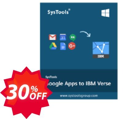 SysTools G Suite to IBM Verse Coupon code 30% discount 