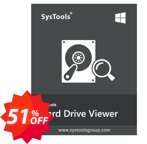 SysTools Hard Drive Viewer Pro Coupon code 51% discount 