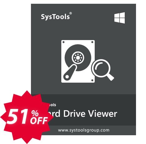 SysTools Hard Drive Viewer Pro Coupon code 51% discount 