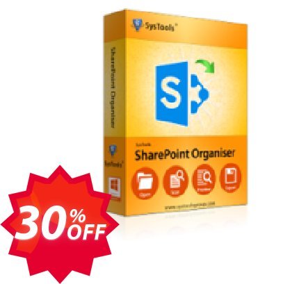 SysTools SharePoint Organizer Coupon code 30% discount 