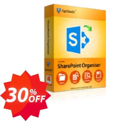 SysTools SharePoint Organizer Coupon code 30% discount 