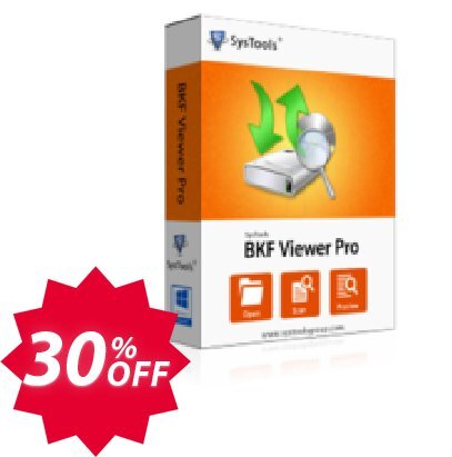 SysTools BKF Viewer Pro Coupon code 30% discount 