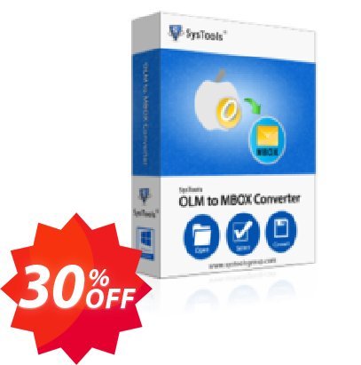 SysTools OLM to MBOX Converter Coupon code 30% discount 