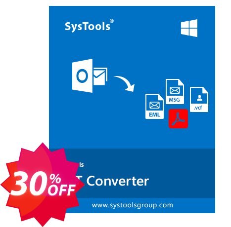 SysTools PST Converter, Business Plan  Coupon code 30% discount 