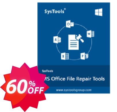 SysTools MS Office Repair Toolkit Coupon code 60% discount 