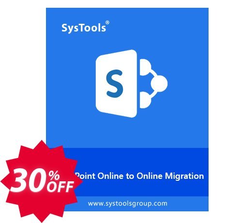 SysTools SharePoint Migrator Coupon code 30% discount 