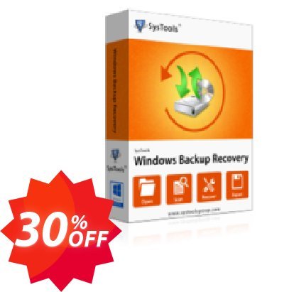 SysTools WINDOWS Backup Recovery Coupon code 30% discount 