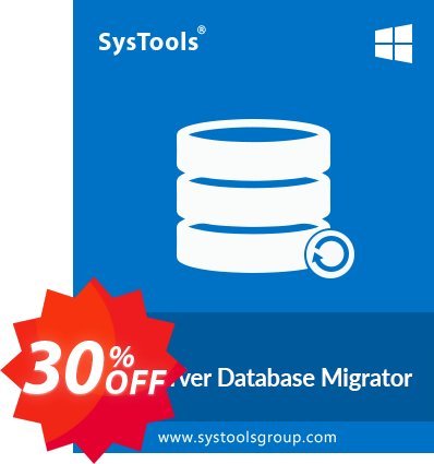 SysTools SQL Server Database Migrator Coupon code 30% discount 