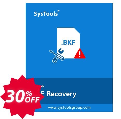 SysTools BKF Repair Coupon code 30% discount 