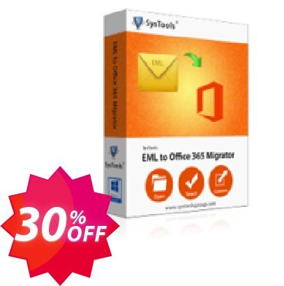 SysTools EML to Office 365 Coupon code 30% discount 