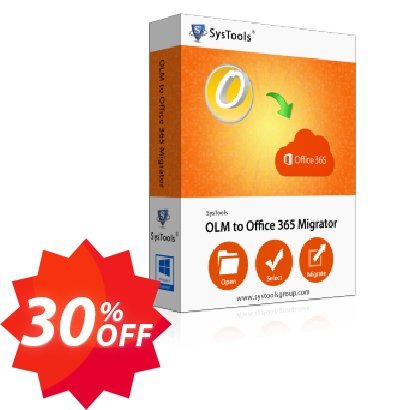 SysTools OLM to Office 365, Multi-user  Coupon code 30% discount 