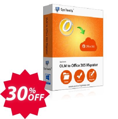 SysTools OLM to Office 365, Multi-user  Coupon code 30% discount 