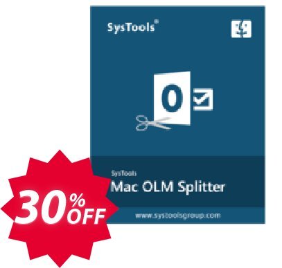 SysTools OLM Splitter, MAC  Coupon code 30% discount 