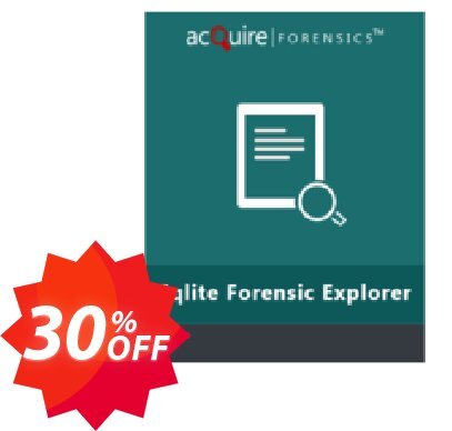 Acquire Sqlite Forensic Explorer - Admin Plan Coupon code 30% discount 