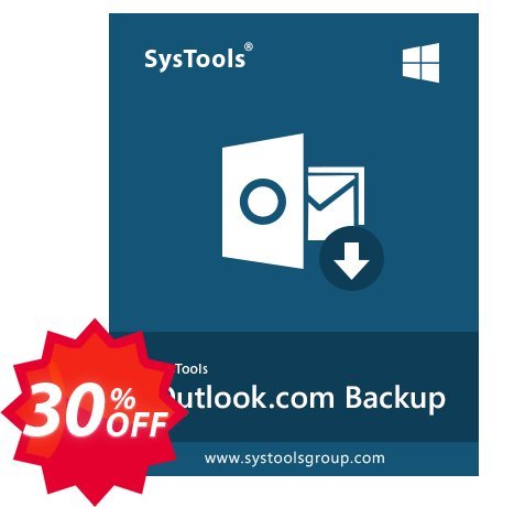 SysTools Outlook.com Backup Coupon code 30% discount 