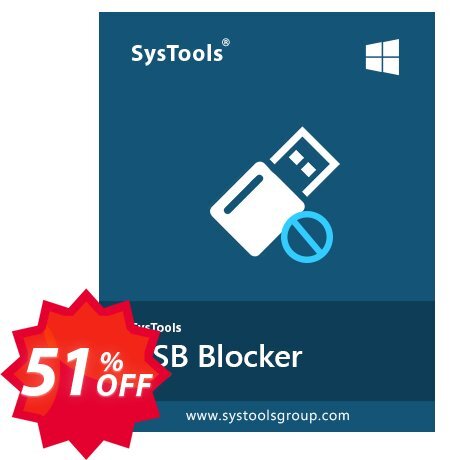 SysTools USB Blocker Coupon code 51% discount 