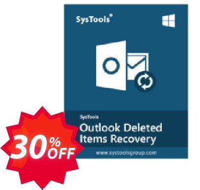 SysTools Outlook Deleted Items Recovery Coupon code 30% discount 