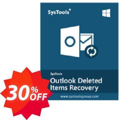 SysTools Outlook Deleted Items Recovery Coupon code 30% discount 