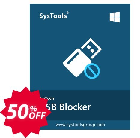 SysTools USB Blocker, Enterprise  Coupon code 50% discount 